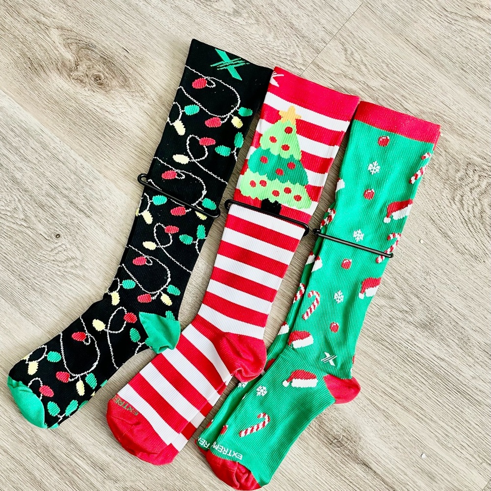Festive Holiday Compression Socks - Unisex